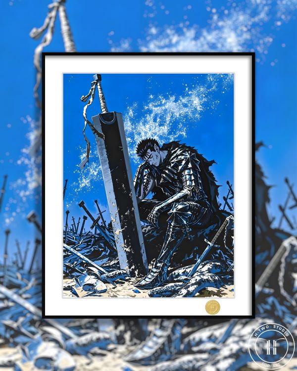 【海外代購】H2 《孤獨格斯》劍風傳奇烙印勇士烙印戰士Berserk動畫裝飾畫 