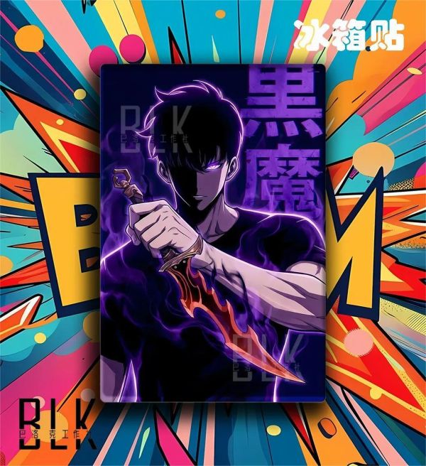 【海外代購】巴洛克《黑魔程肖宇》我獨自升級裝飾畫冰箱貼 