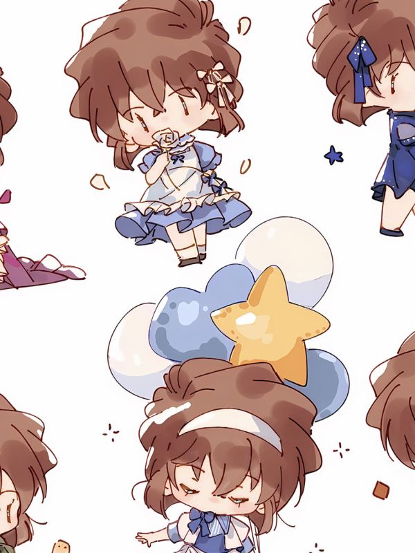 【海外代購】星空 《Q版小哀》灰原哀名偵探柯南雪莉黑衣組織宮野志保動漫裝飾畫 