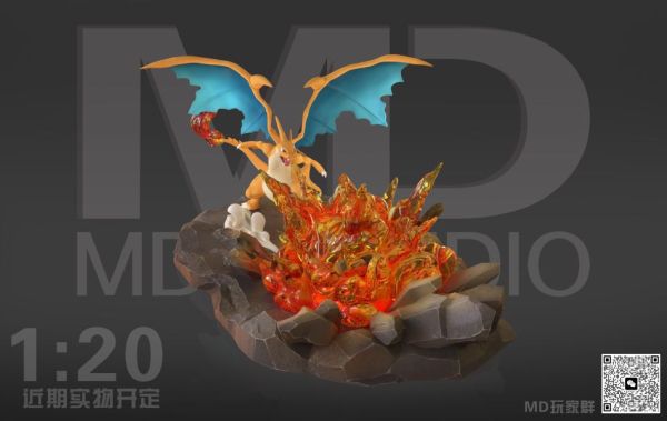 『已截單-請洽客服報價代購』MD 第一彈 超級噴火龍 寶可夢 地台 