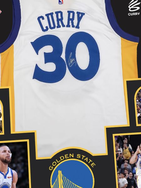 【海外代購】星空 《庫裡球衣版畫》史蒂芬·庫裡curry萌神三分王nba金州勇士裝飾畫 