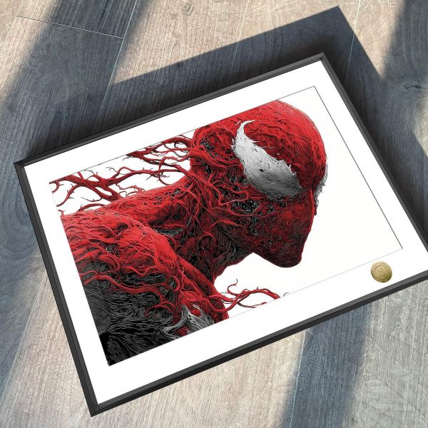 【海外代購】皇呱《血紅共生體》蜘蛛俠裝飾畫 午睡毯 地毯 