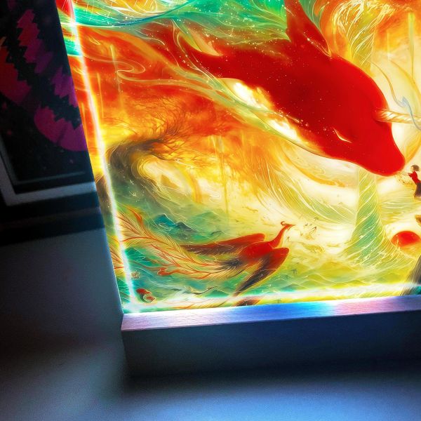 【海外代購】阿喵畫社 大魚海棠 2cm厚大號特效發光手辦架展示磚 