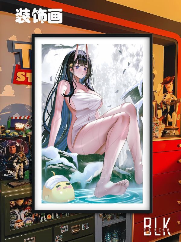 【海外代購】巴洛克 《能代》碧藍航線IJN Noshiro貅遊戲動畫裝飾畫冰箱貼 