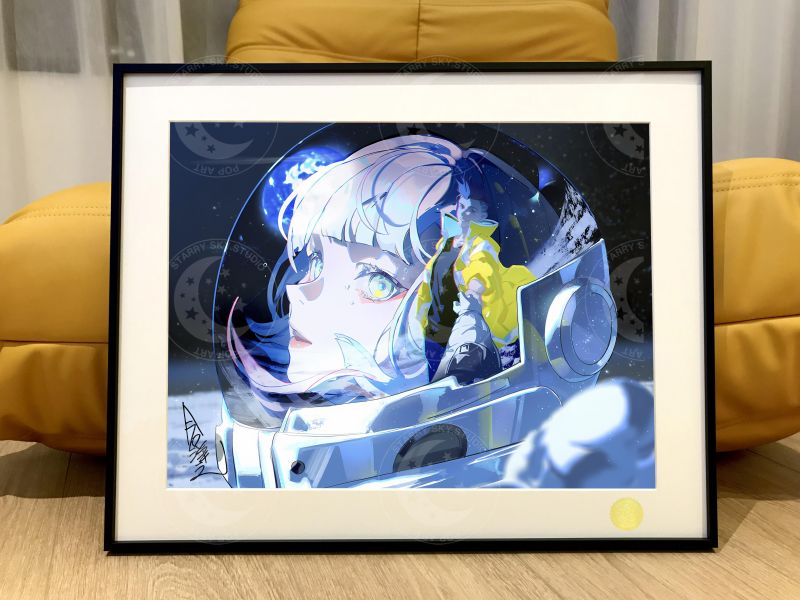 【海外代購】星空 《再次相遇》Lucy賽博朋克邊緣行者馬丁內斯裝飾畫 