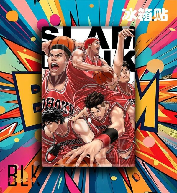 【海外代購】巴洛克 《湘北五虎》灌籃高手裝飾畫冰箱貼 