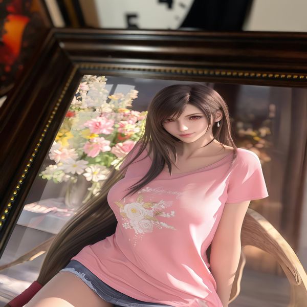 【海外代購】阿喵畫社 花語 蒂法 復古款實木紀念超清裝飾畫 冰箱貼 