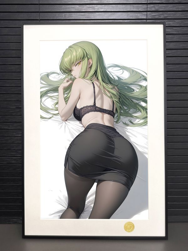 【海外代購】h2 《女友CC》叛逆的魯魯修反抗的魯路修魔女裝飾畫 