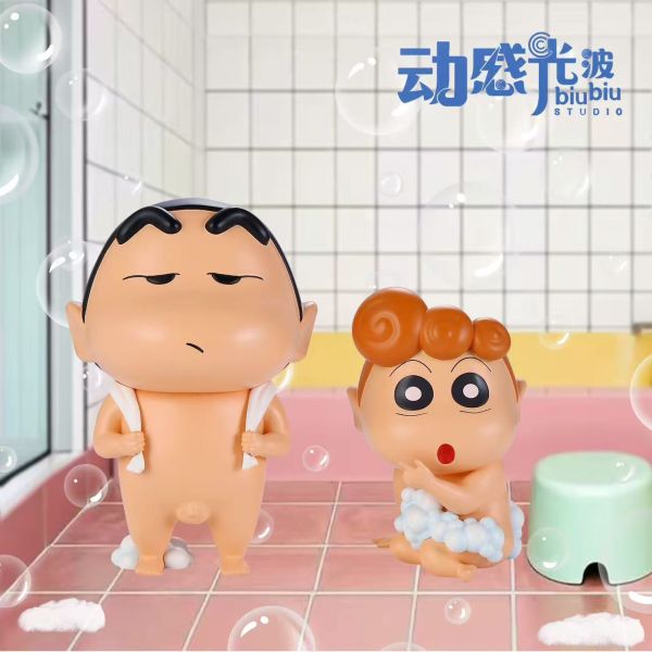 【海外代購】動感光波 洗澡小新&洗澡小葵 