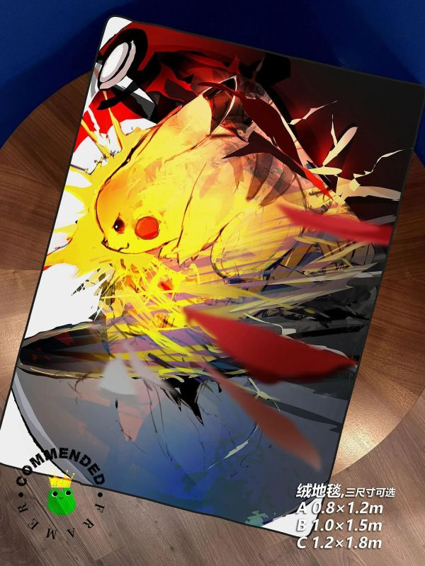 【海外代購】皇呱 《上吧！皮卡丘》寶可夢裝飾畫 午睡毯  地毯 