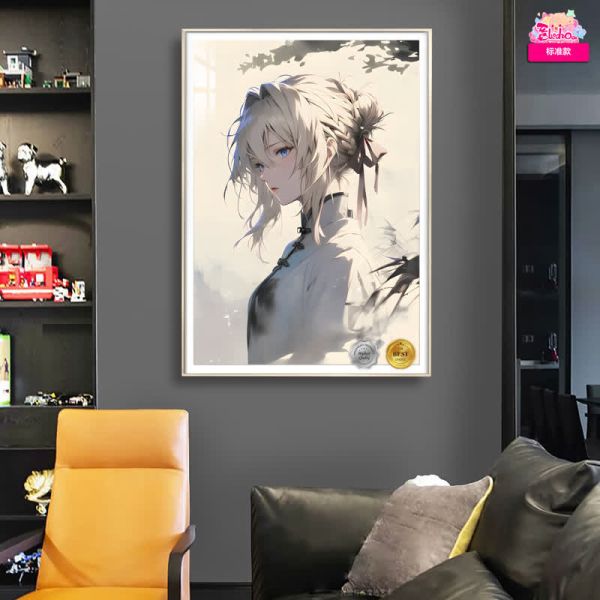 【海外代購】阿喵畫社 紫羅蘭永恆花園 墨染 薇爾莉特 裝飾畫 