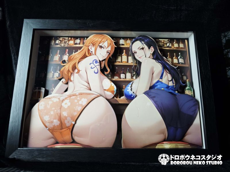 【海外代購】泥棒貓 DSMP-004 娜美&羅賓 立體裝飾畫 