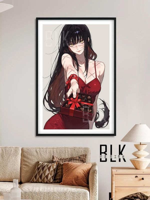 【海外代購】巴洛克 《三鷹朝巧克力》電鋸人裝飾畫冰箱貼 