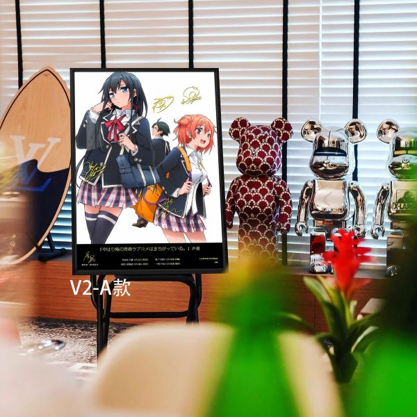 【海外代購】千鳥社 《春物 第二彈》我的青春戀愛物語比企谷雪之下雪乃一色彩羽聲優簽名裝飾畫 