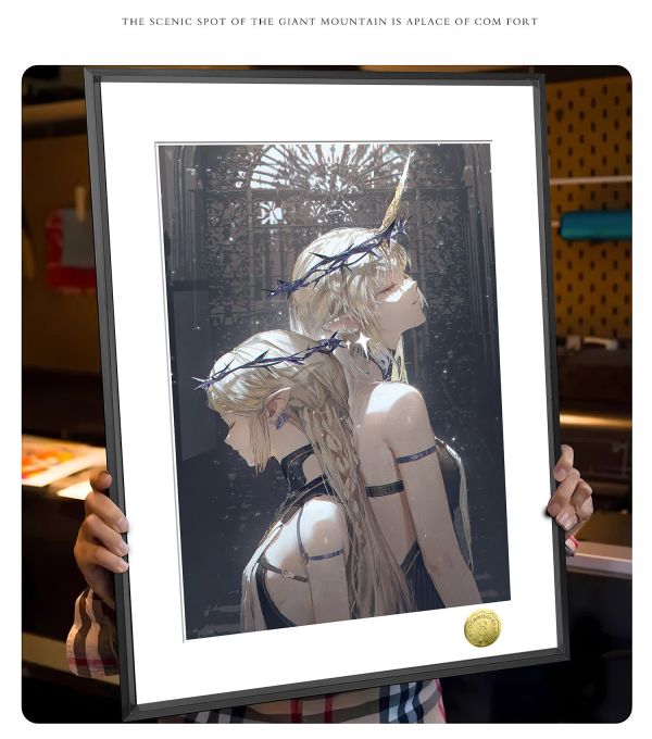 【海外代購】皇呱 《聖女芙露德莉斯》鳴潮卡提希亞流浪騎士芙露德莉斯聖女週邊裝飾畫 午睡毯 地毯 