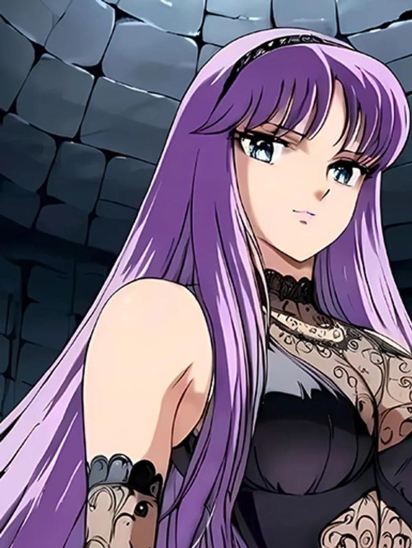 【海外代購】巴洛克《黑裙雅典娜》黃金聖鬥士星矢裝飾畫冰箱貼 