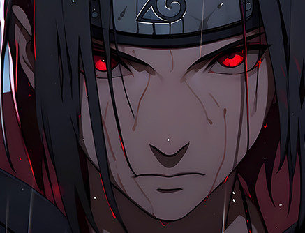 【海外代購】巴洛克 《雨夜鼬》宇智波鼬Itachi火影忍者NARUTO寫輪眼動漫裝飾畫冰箱貼 