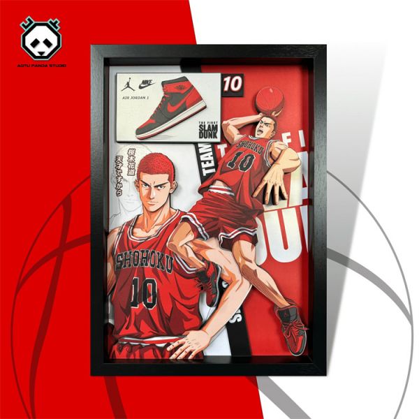 【海外代購】【45*32CM】凹凸Panda 球員檔案系列05 櫻木花道 紙藝立體畫01 