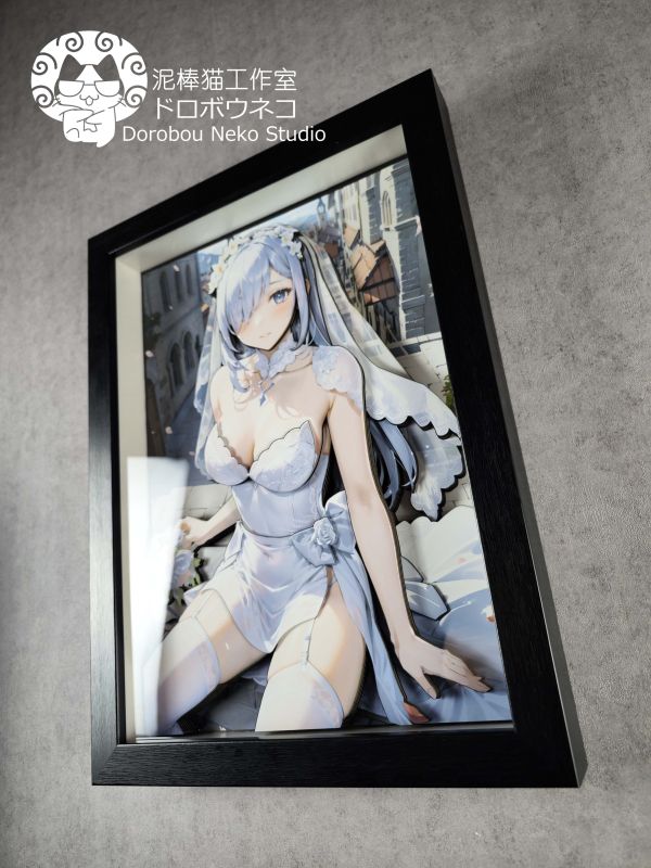 【海外代購】【46CM】 泥棒貓工作室  DSHY Genshin Impact 申鶴 花嫁 可月兌立體畫 