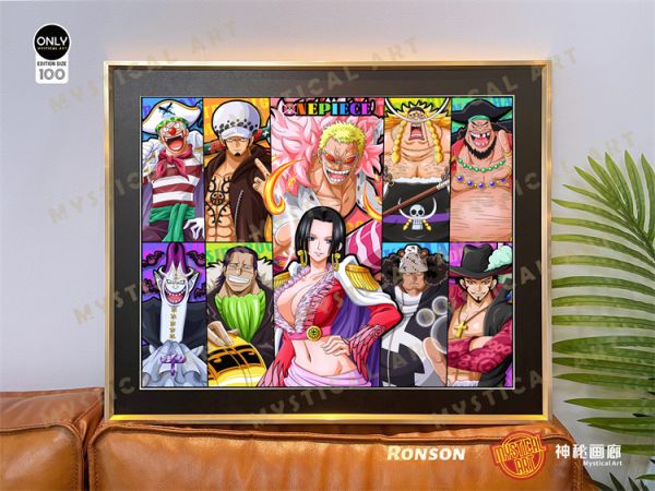 【海外代購】【59*49CM】神秘畫廊 Ronson 草帽團 七武海 裝飾畫小比列01 