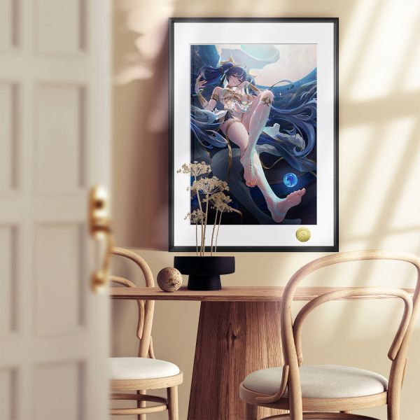 【海外代購】皇呱 《月下女神尤諾》 鳴潮月下女神戰鬥輔助尤諾週邊裝飾畫 午睡毯  地毯 