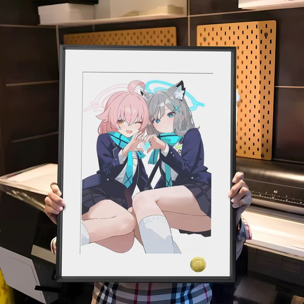 【海外代購】皇呱 《小鳥砂狼比心》蔚藍檔案裝飾畫 午睡毯 地毯 