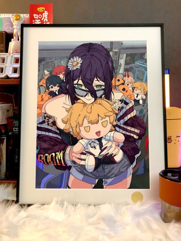 【海外代購】星空《娃娃機蕾塞》Chainsaw Man電鋸人裝飾畫 