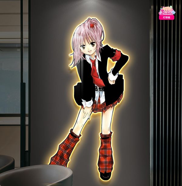 【海外代購】阿喵畫社 守護甜心 日奈森亞夢 1比1復刻臥室玄關超長燈帶畫 