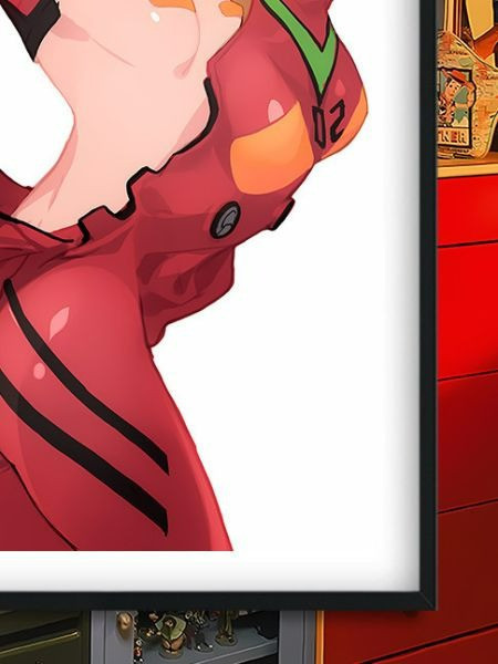 【海外代購】巴洛克《閉眼明日香》新世紀福音戰士Asuka裝飾畫 