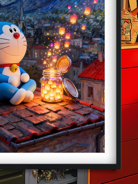 【海外代購】巴洛克 《星空哆啦A夢》Doraemon機器貓小叮噹大雄動畫裝飾畫