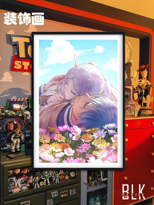 【海外代購】巴洛克 《花田芙莉蓮》Himmel葬送的芙莉蓮Frieren菲倫動漫裝飾畫冰箱貼 