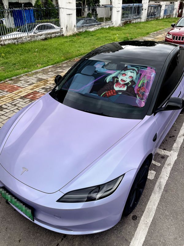 【海外代購】千鳥社 《汽車前擋遮陽—麗貝卡》夏季汽車遮陽防曬前擋開車二次元麗貝卡賽博朋克邊緣行者 