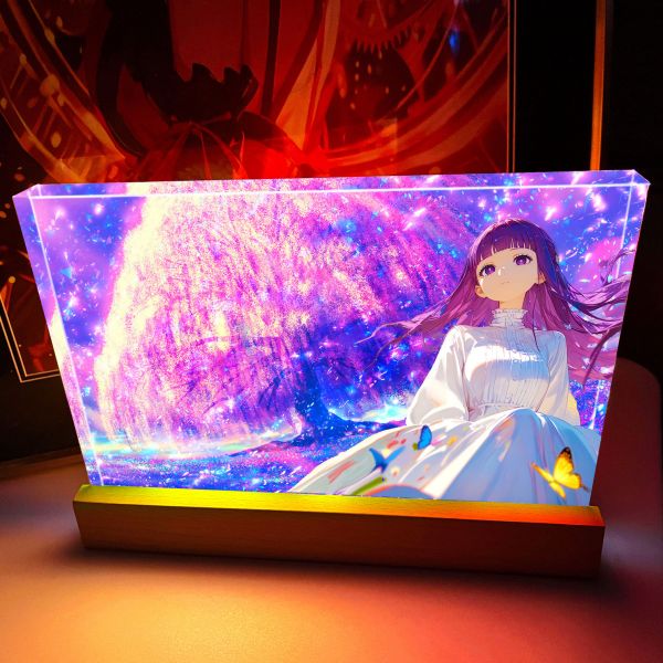 【海外代購】阿喵畫社 靈魂的歸處 菲倫 直式1.9cm發光手辦架展示磚 