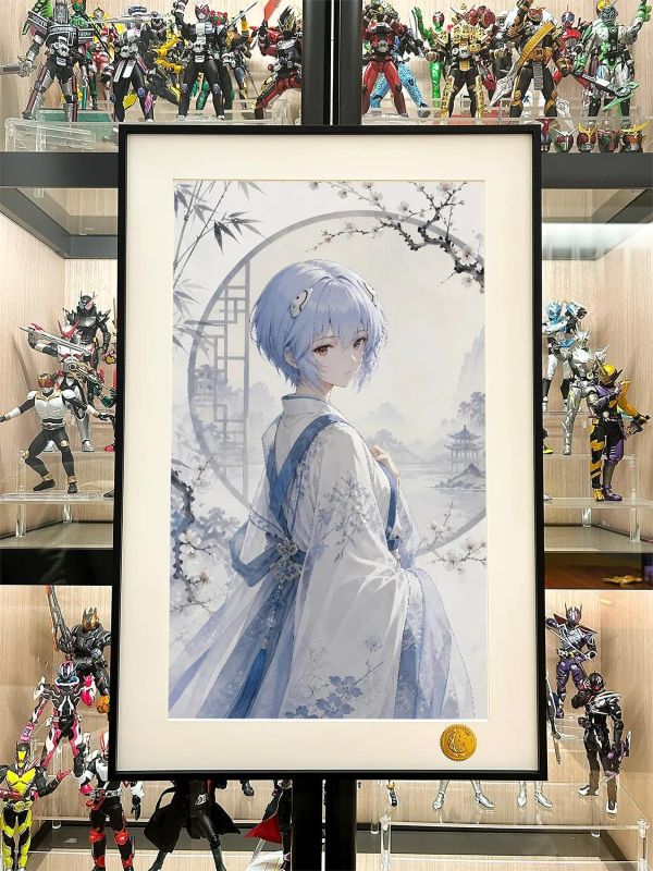 【海外代購】星空《國風綾波麗》EVA新世紀福音戰士裝飾畫 