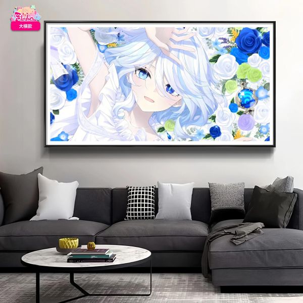 【海外代購】阿喵畫社 花海 芙寧娜 大橫款新品12k主題超清裝飾畫 滑鼠墊 地墊 