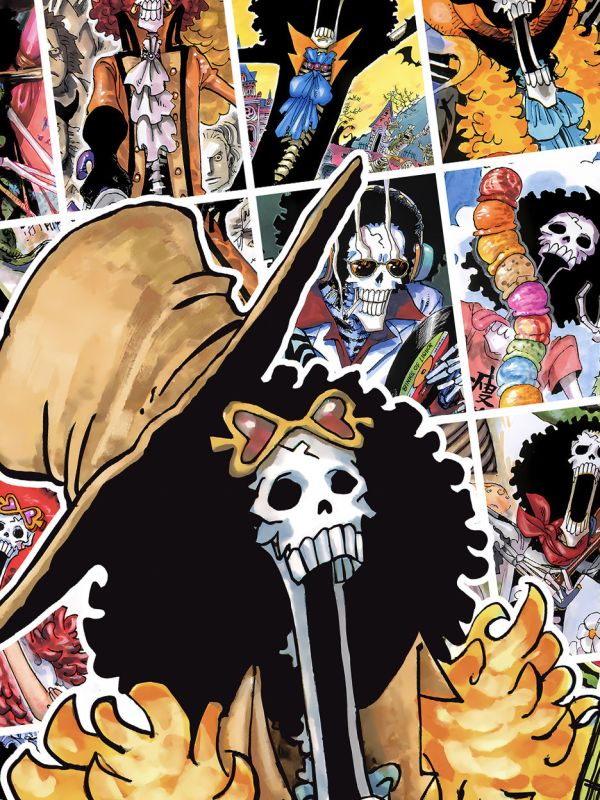 【海外代購】星空 《成長之路布魯克》魯夫娜美羅賓海賊王索隆山治喬巴onepiece動漫裝飾畫 