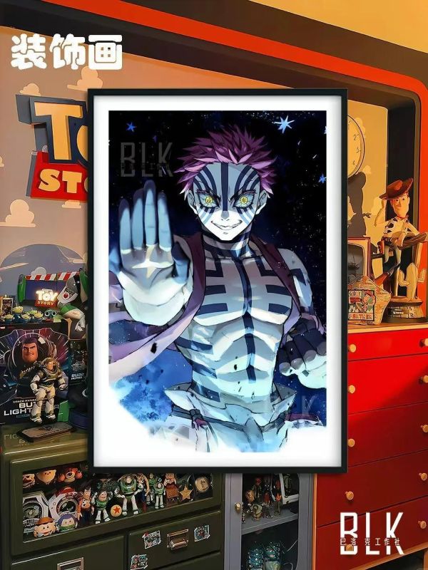 【海外代購】巴洛克《術士猗窩座》鬼滅之刃無限城篇裝飾畫冰箱貼 