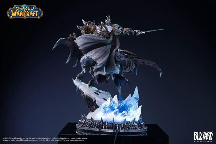 【預定】Blizzard 暴雪遊戲 魔獸世界 巫妖王&無敵戰馬14吋收藏級雕像 