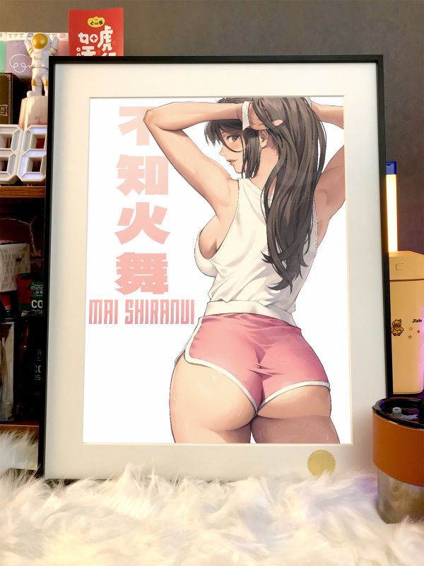 【海外代購】星空 《不知火舞日常》Mai扇子餓狼傳說拳皇春麗動漫裝飾畫