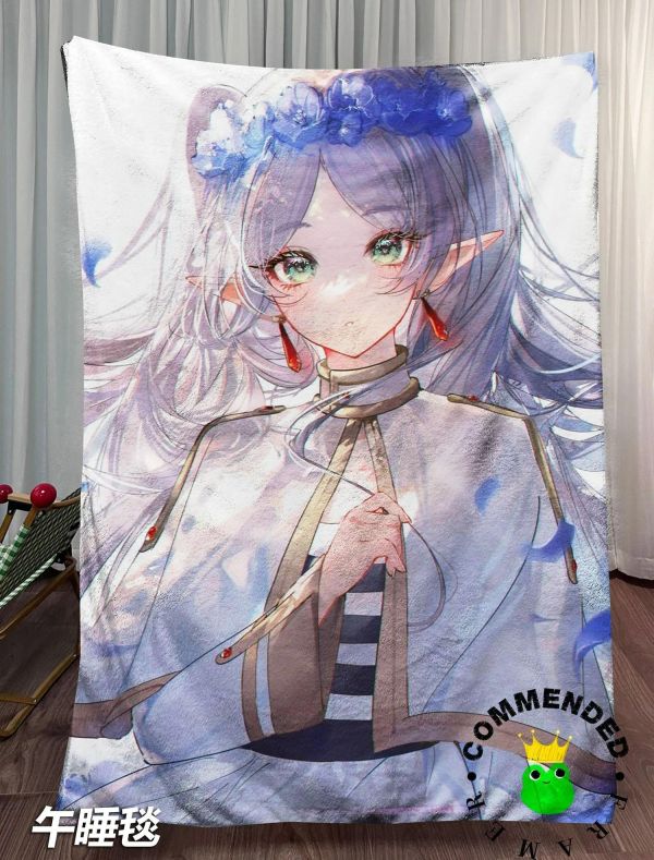 【海外代購】皇呱 《藍冠芙莉蓮》葬送的芙莉蓮裝飾畫 午睡毯 地毯 