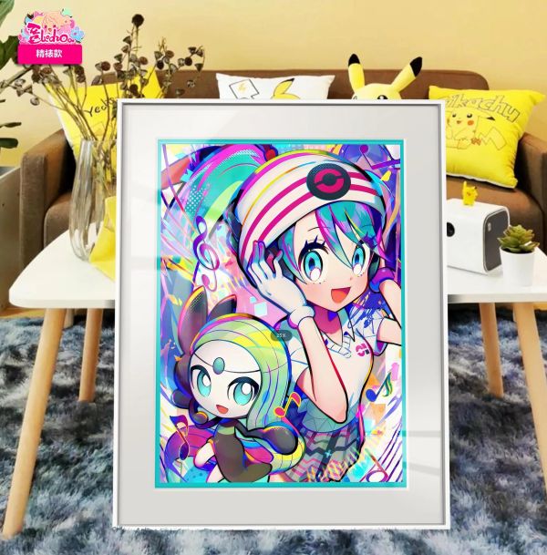 【海外代購】阿喵畫社 初音未來與美洛耶塔裝飾畫 初音未來 