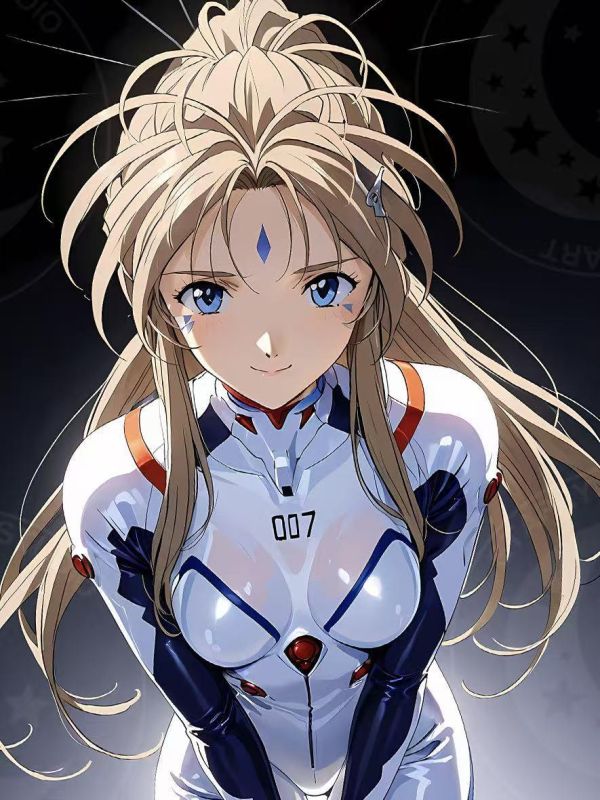 【海外代購】星空 《EVA貝露丹蒂》Belldandy我的女神貝璐丹迪動畫裝飾畫 