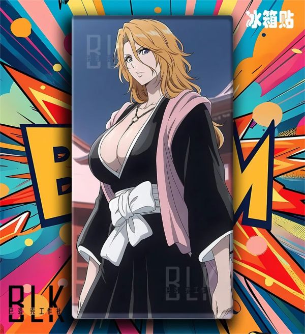 【海外代購】巴洛克 《松本亂菊》死神境界護廷十三隊一護裝飾畫冰箱貼 