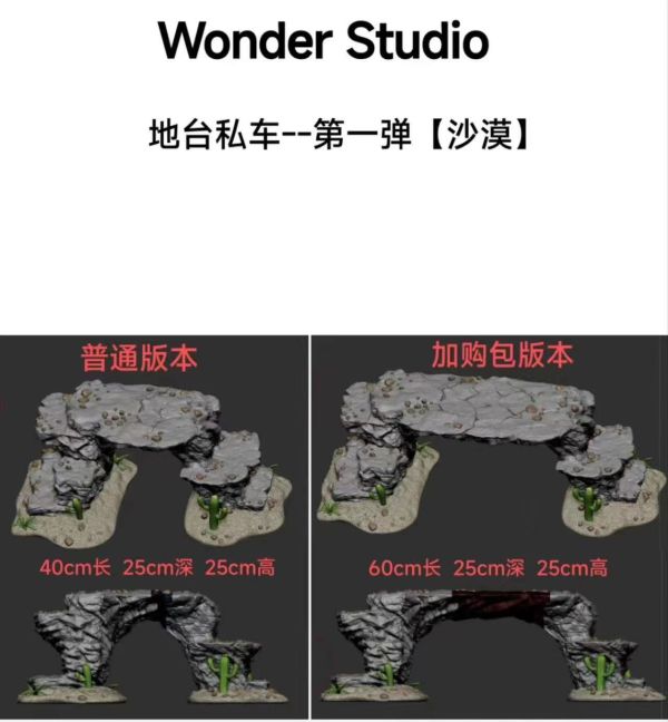 【海外代購】Wonder 玩得 私車沙漠造景地台 