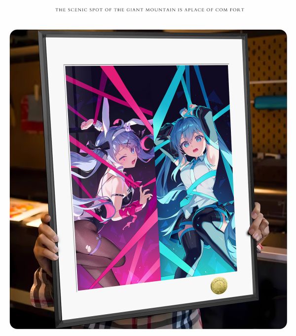 【海外代購】皇呱 《初音未來兔洞》 初音未來兔子洞捆綁同人周邊裝飾畫 午睡毯 地毯 