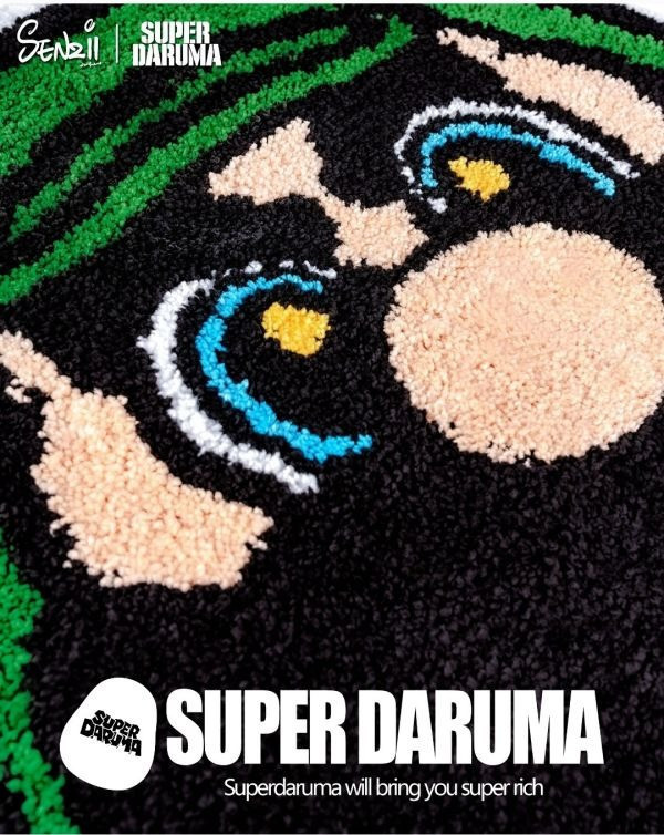 【海外代購】SENZII HOME 超級達摩 SuperDaruma 發財地毯 