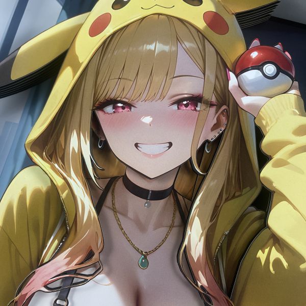【海外代購】黑白畫映 B&W Pikachu Girls 系列裝飾畫 第一彈 喜多川海夢 立體裝飾畫 KPCG-001/KPCGSlim-001 
