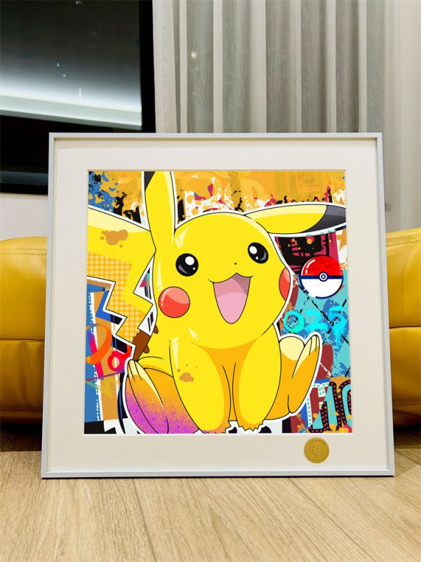 【海外代購】星空 昭舞 Pikachu 皮卡丘 潮流藝術裝飾畫 