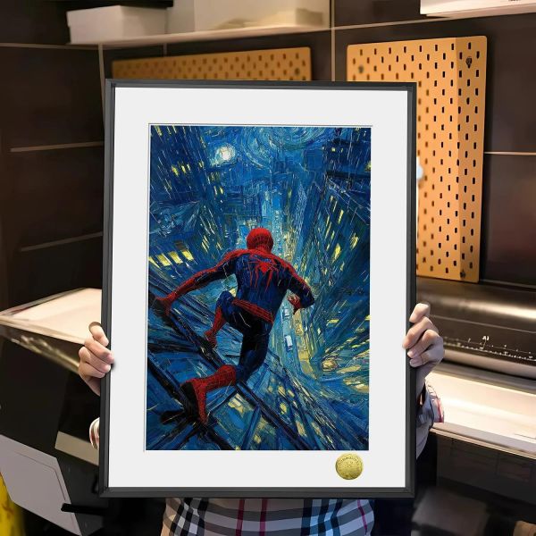 【海外代購】皇呱 《蜘蛛俠油畫》裝飾畫 午睡毯 地毯 
