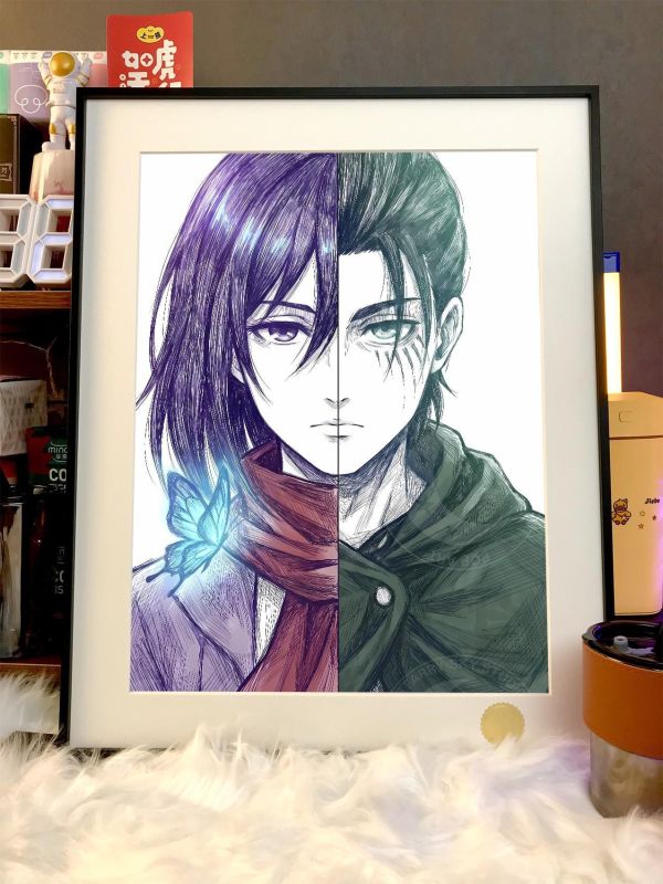 【海外代購】星空 《三笠艾倫》裝飾畫 進擊的巨人 